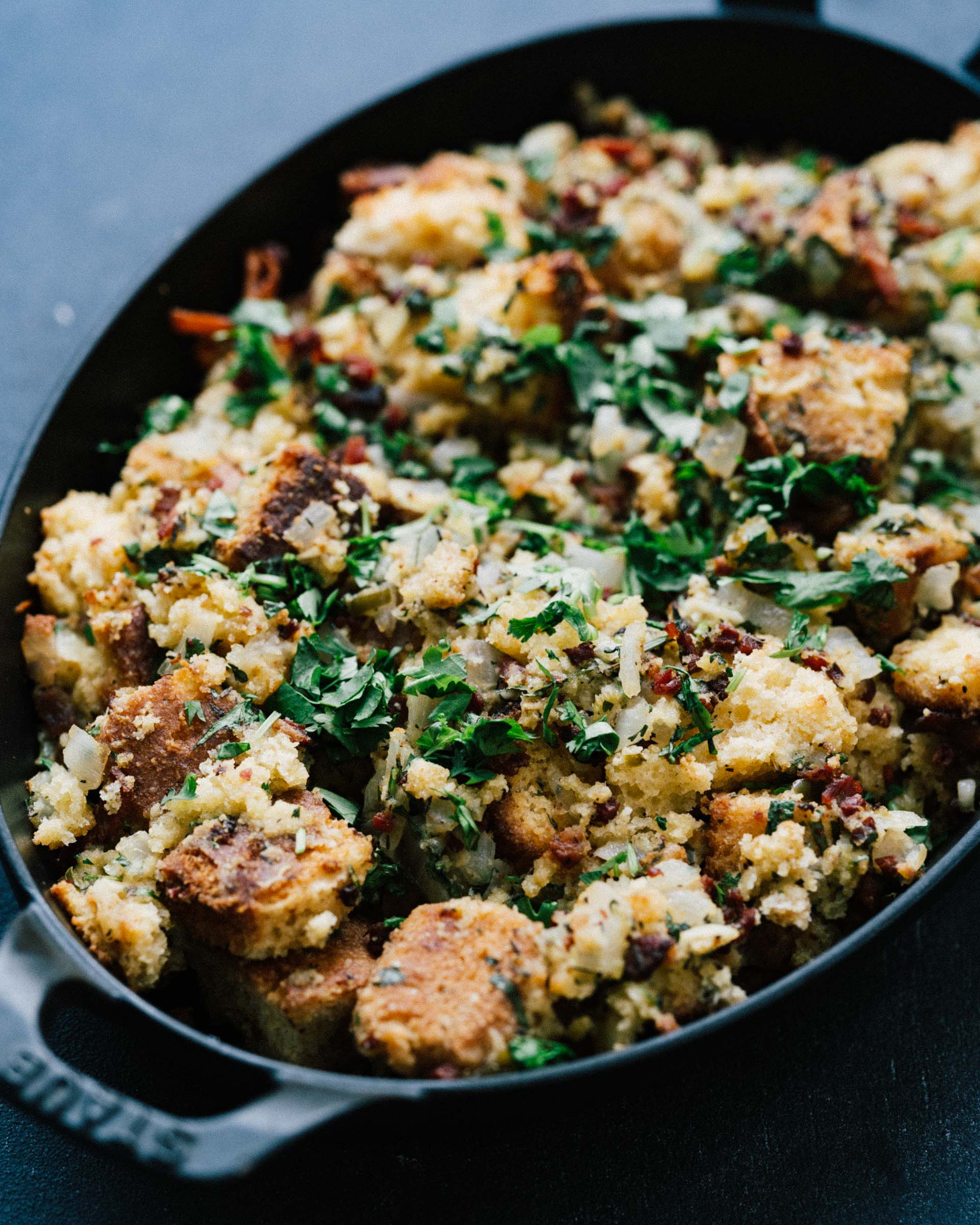 Cornbread, Pancetta & Fresno Stuffing