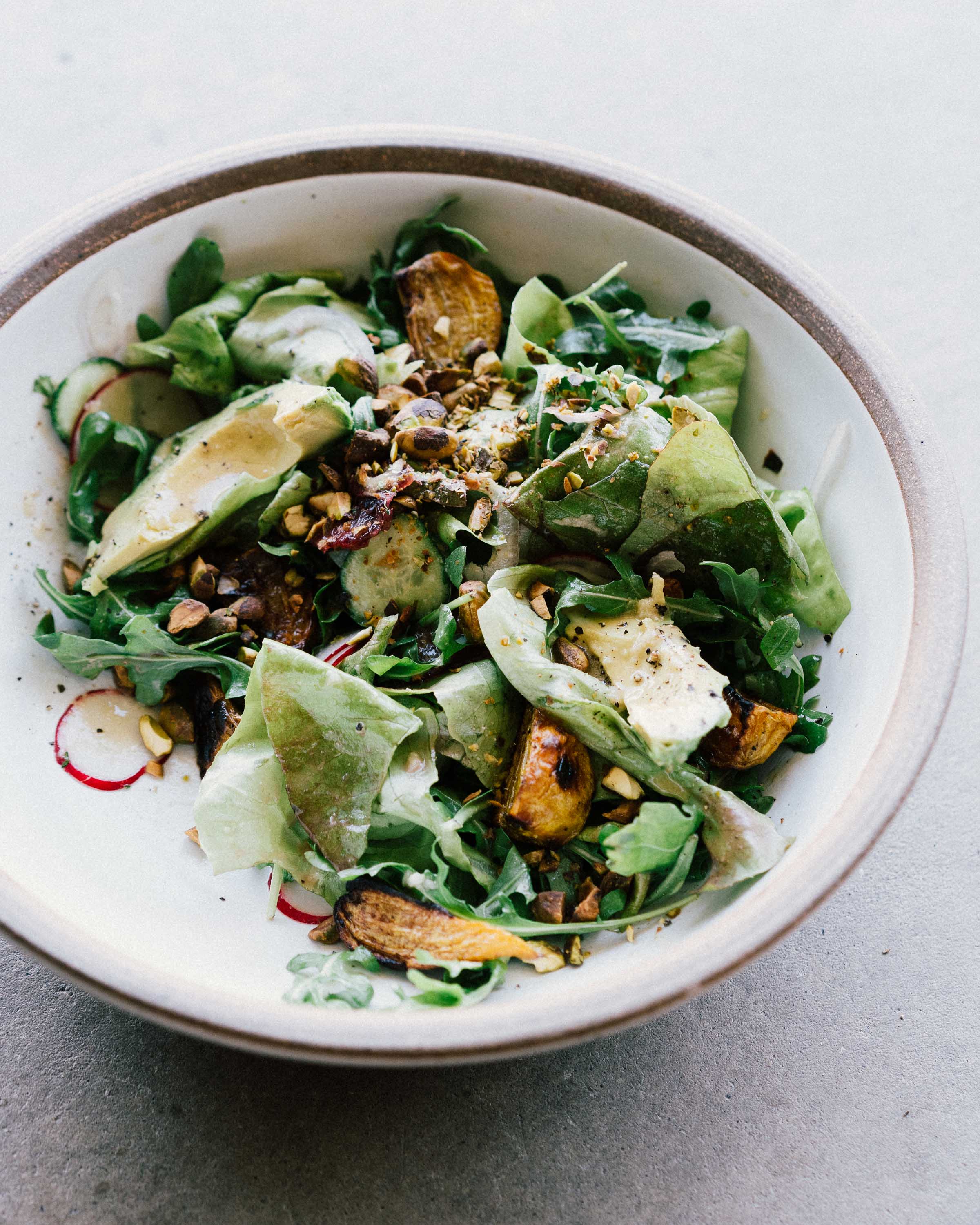 Beet & Blood Orange Salad with Tahini Dressing