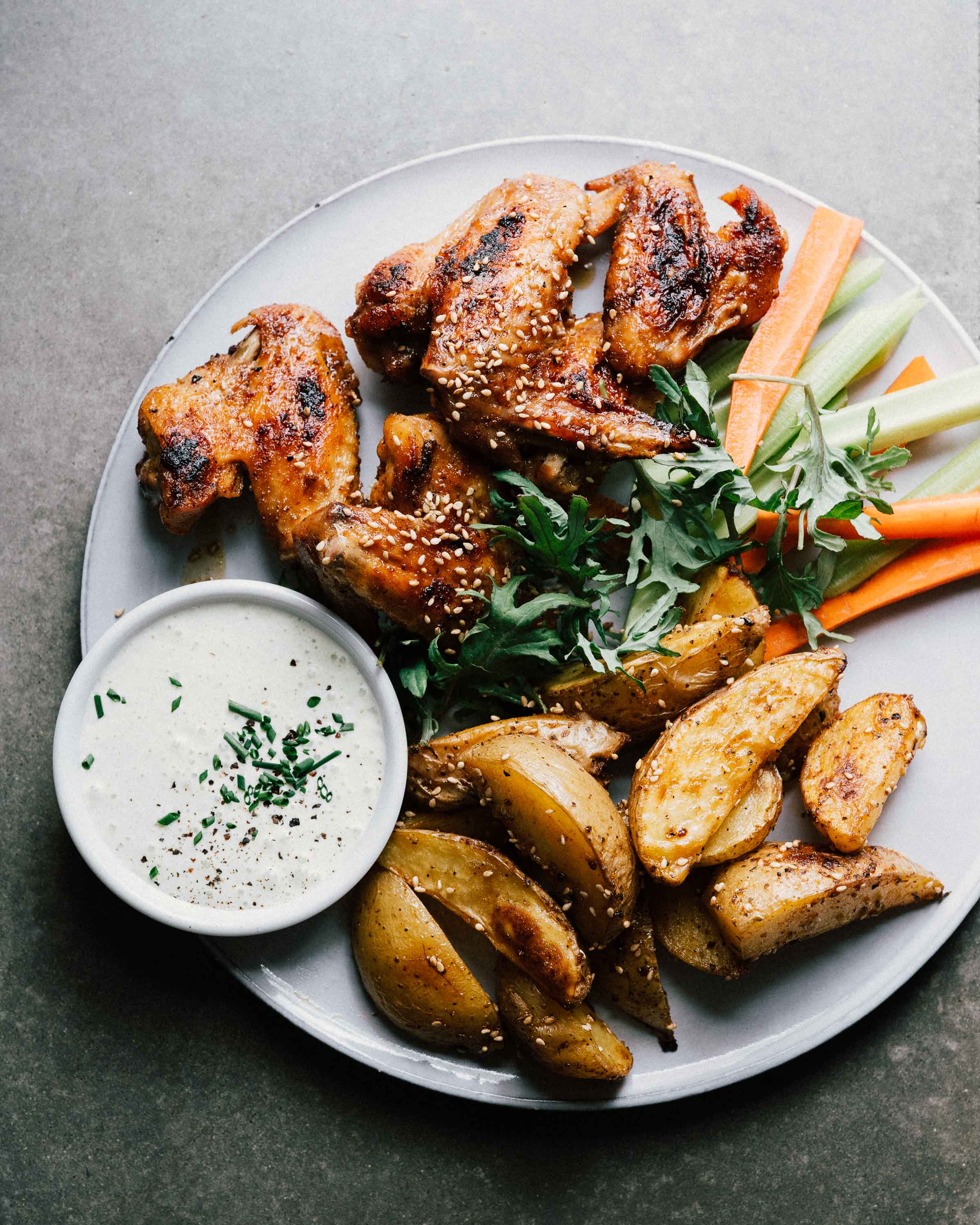 Hot Honey Wings w/ Potato Dippers
